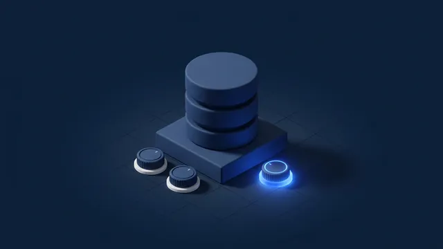 A database cylinder with tuning dials