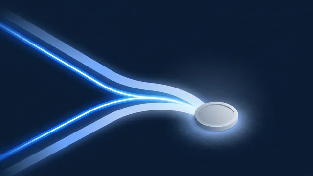 Two parallel light paths, one thin and fast, one wide